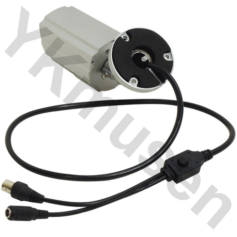 YKS-WP700IR 赤外線投光器搭載52万画素屋外用監視カメラ 本体背面・接続部分